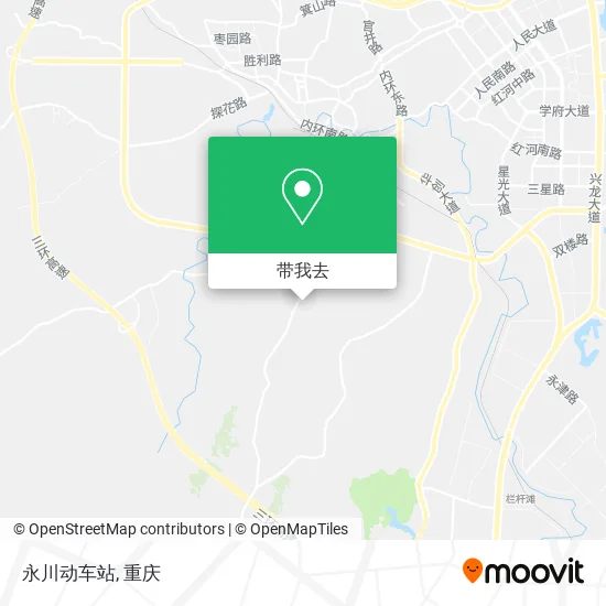 永川动车站地图
