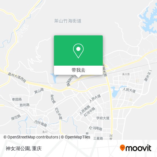 神女湖公園地图