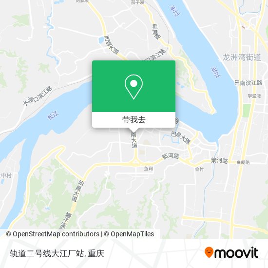 轨道二号线大江厂站地图