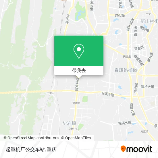 起重机厂公交车站地图