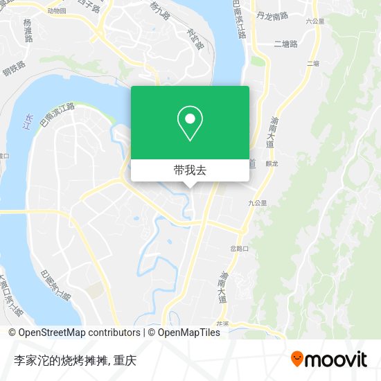 李家沱的烧烤摊摊地图