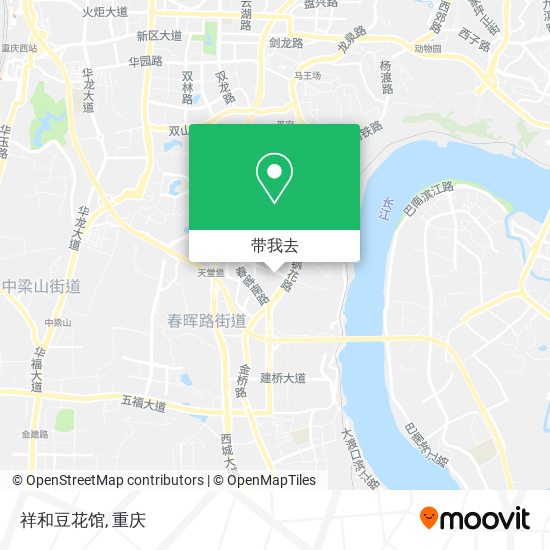 祥和豆花馆地图