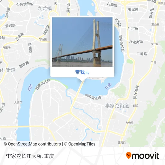 李家沱长江大桥地图