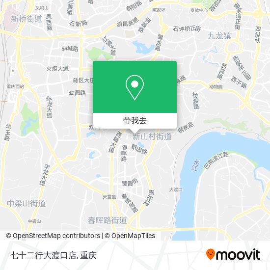 七十二行大渡口店地图