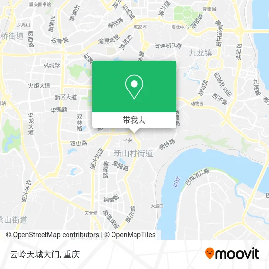 云岭天城大门地图