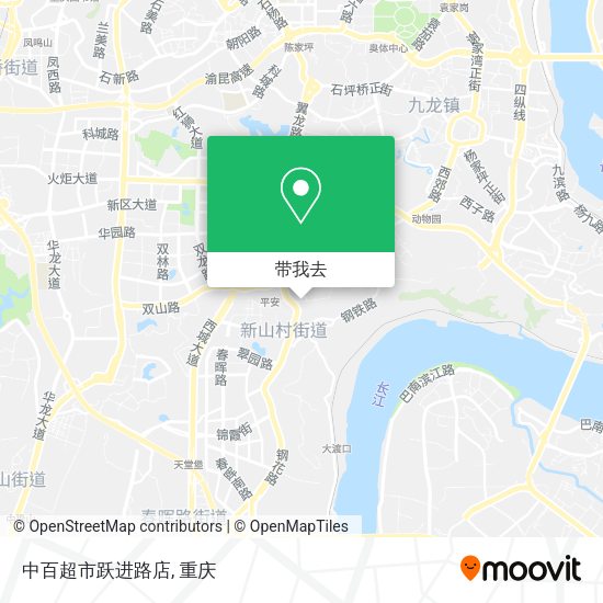 中百超市跃进路店地图