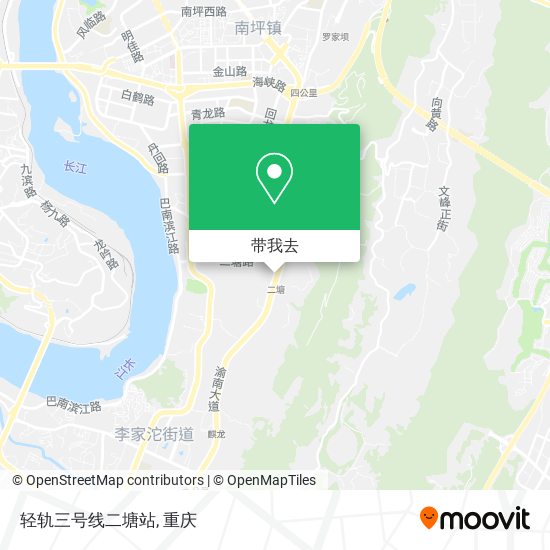 轻轨三号线二塘站地图