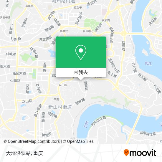 大堰轻轨站地图