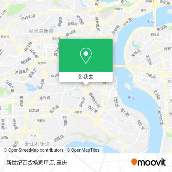 新世纪百货杨家坪店地图