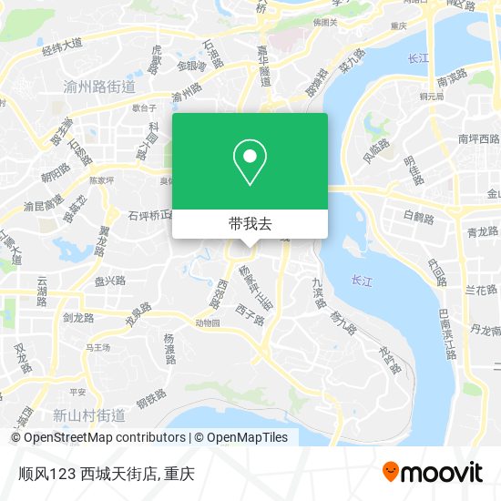 顺风123 西城天街店地图