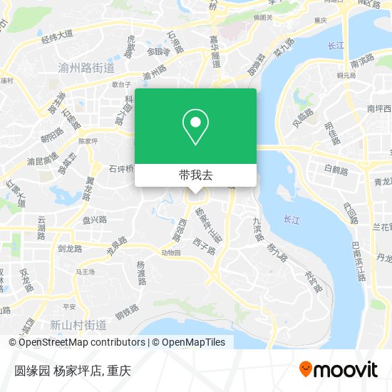 圆缘园 杨家坪店地图