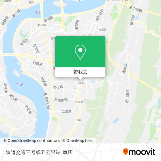 轨道交通三号线五公里站地图