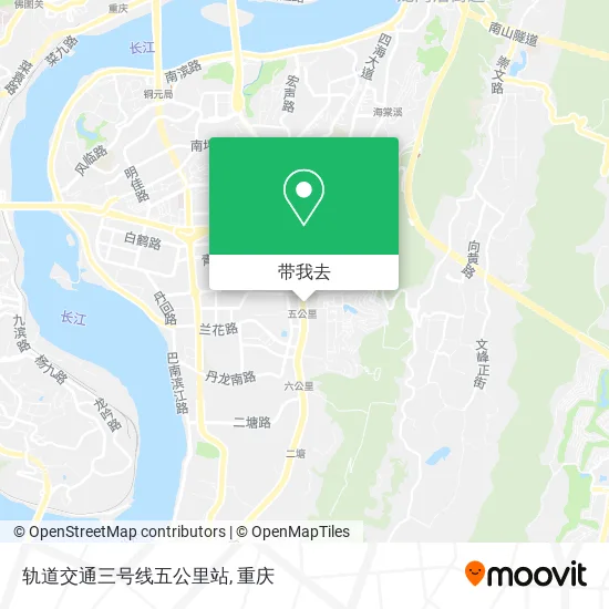 轨道交通三号线五公里站地图