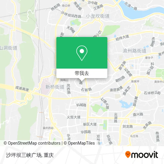 沙坪坝三峡广场地图