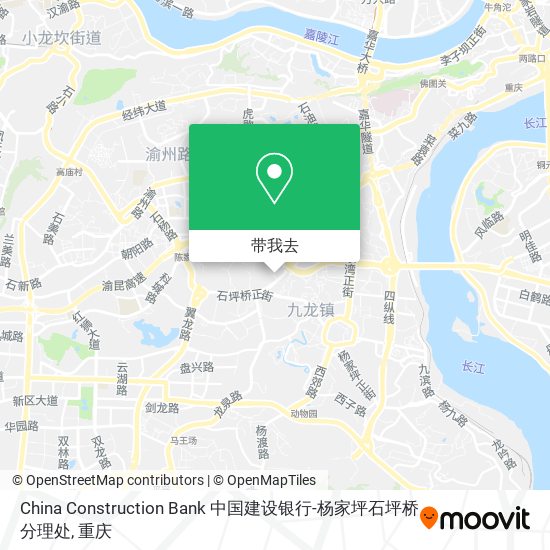 China Construction Bank 中国建设银行-杨家坪石坪桥分理处地图