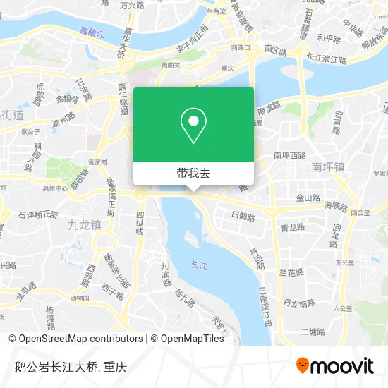 鹅公岩长江大桥地图