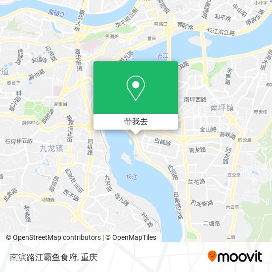 南滨路江霸鱼食府地图