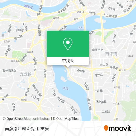 南滨路江霸鱼食府地图