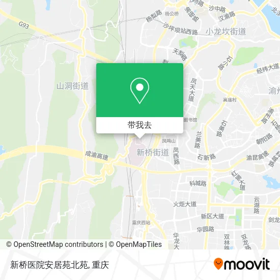 新桥医院安居苑北苑地图