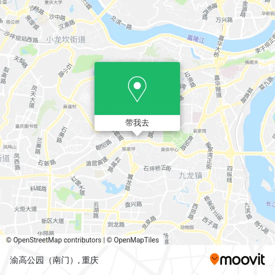 渝高公园（南门）地图