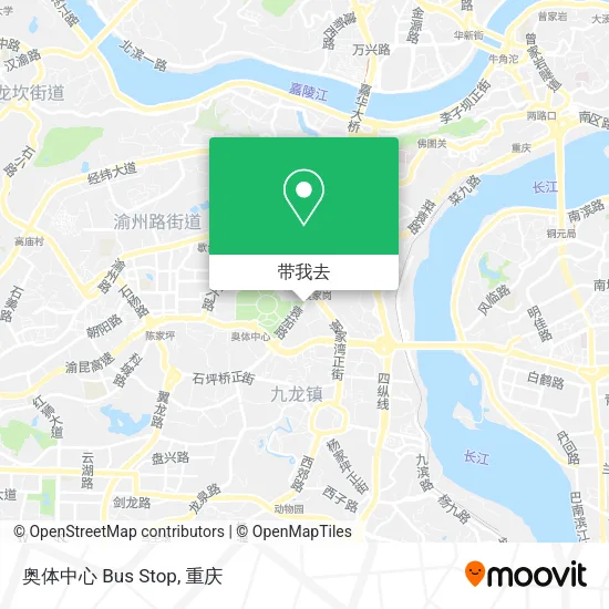 奥体中心 Bus Stop地图
