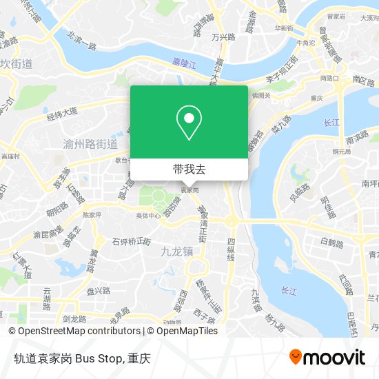 轨道袁家岗 Bus Stop地图