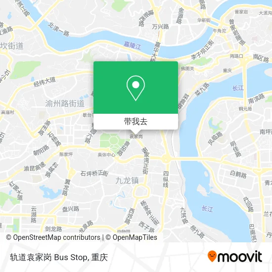轨道袁家岗 Bus Stop地图