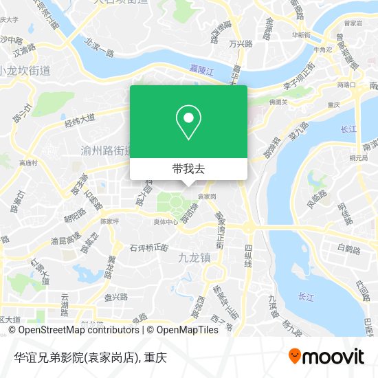 华谊兄弟影院(袁家岗店)地图