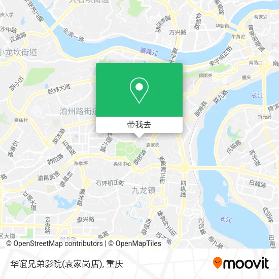 华谊兄弟影院(袁家岗店)地图