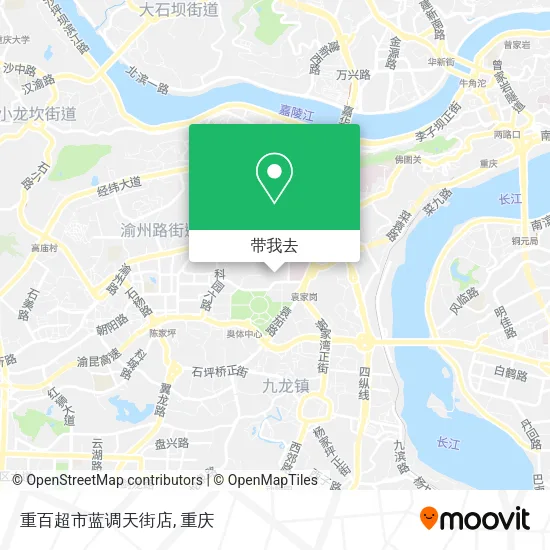 重百超市蓝调天街店地图