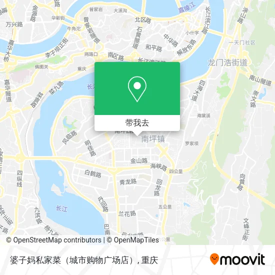 婆子妈私家菜（城市购物广场店）地图