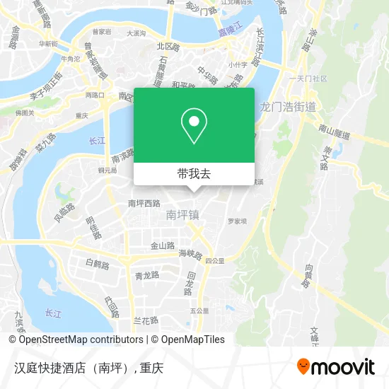 汉庭快捷酒店（南坪）地图
