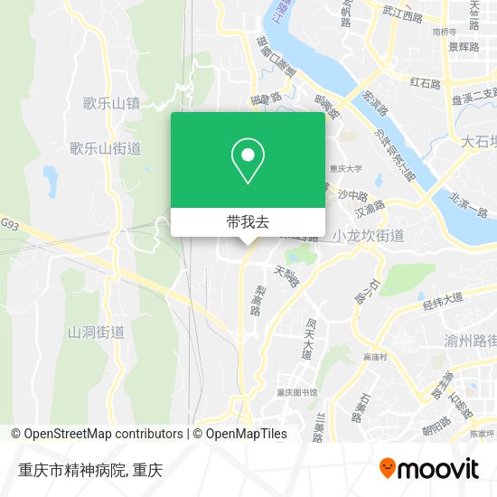 重庆市精神病院地图