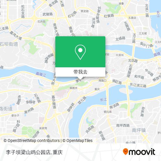 李子坝梁山鸡公园店地图