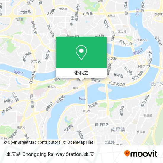 重庆站 Chongqing Railway Station地图
