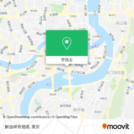 解放碑肯德基地图