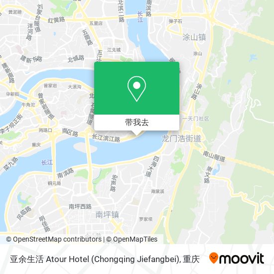 亚余生活 Atour Hotel (Chongqing Jiefangbei)地图