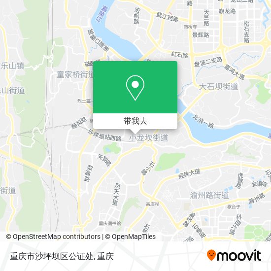 重庆市沙坪坝区公证处地图