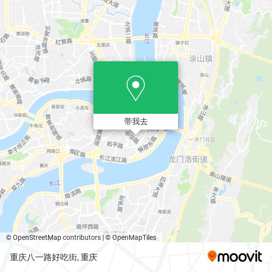 重庆八一路好吃街地图