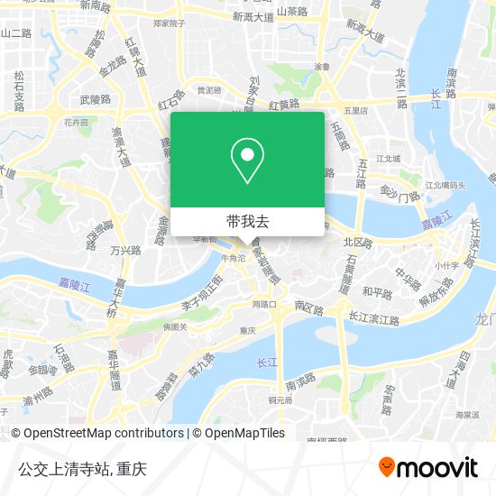 公交上清寺站地图