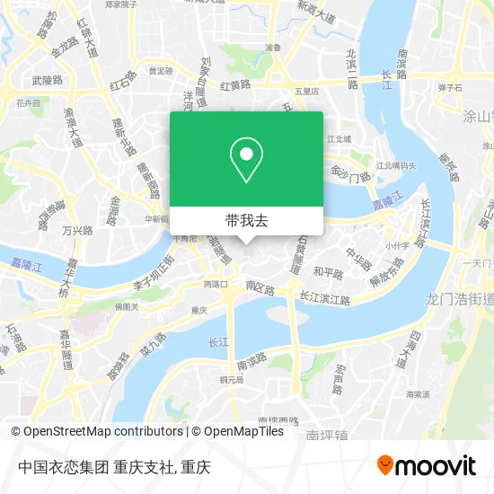 中国衣恋集团 重庆支社地图