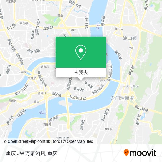重庆 JW 万豪酒店地图