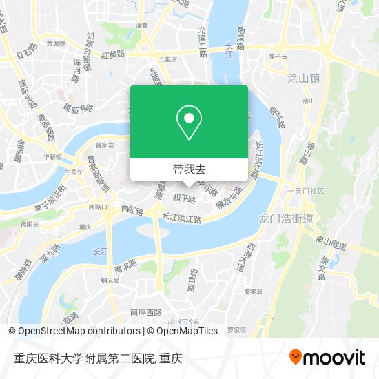 重庆医科大学附属第二医院地图