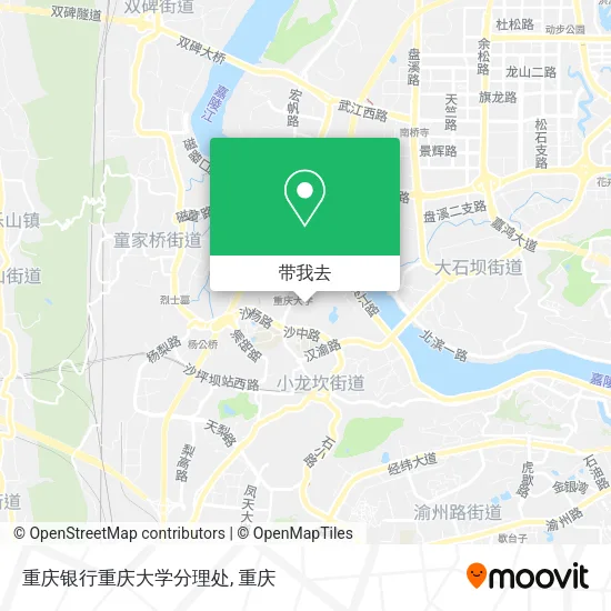 重庆银行重庆大学分理处地图