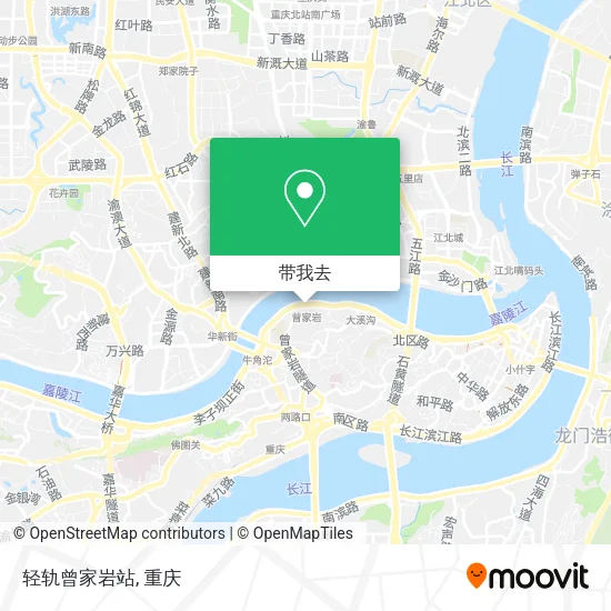 轻轨曾家岩站地图