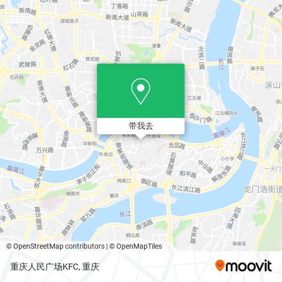 重庆人民广场KFC地图