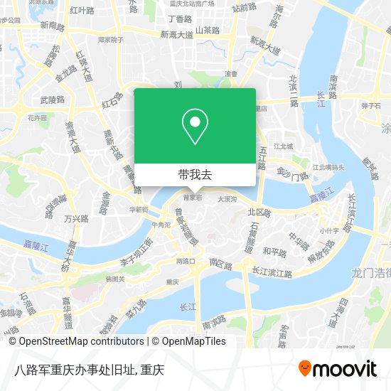 八路军重庆办事处旧址地图