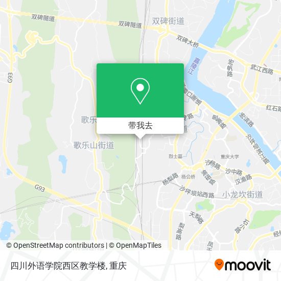 四川外语学院西区教学楼地图
