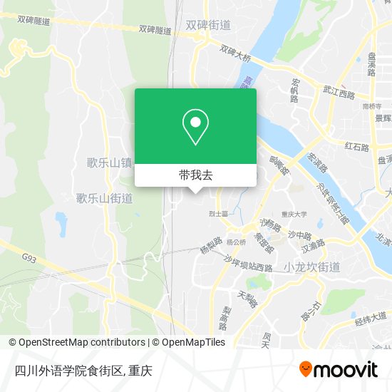四川外语学院食街区地图