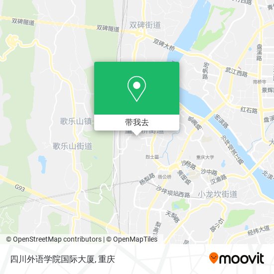四川外语学院国际大厦地图
